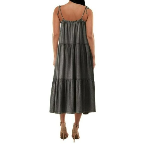 NWT Lucky Brand Women's Tiered Cami Cotton Maxi Dress - Picture 3 of 6